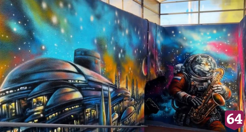 В Саратове появился «космический» пешеходный переход